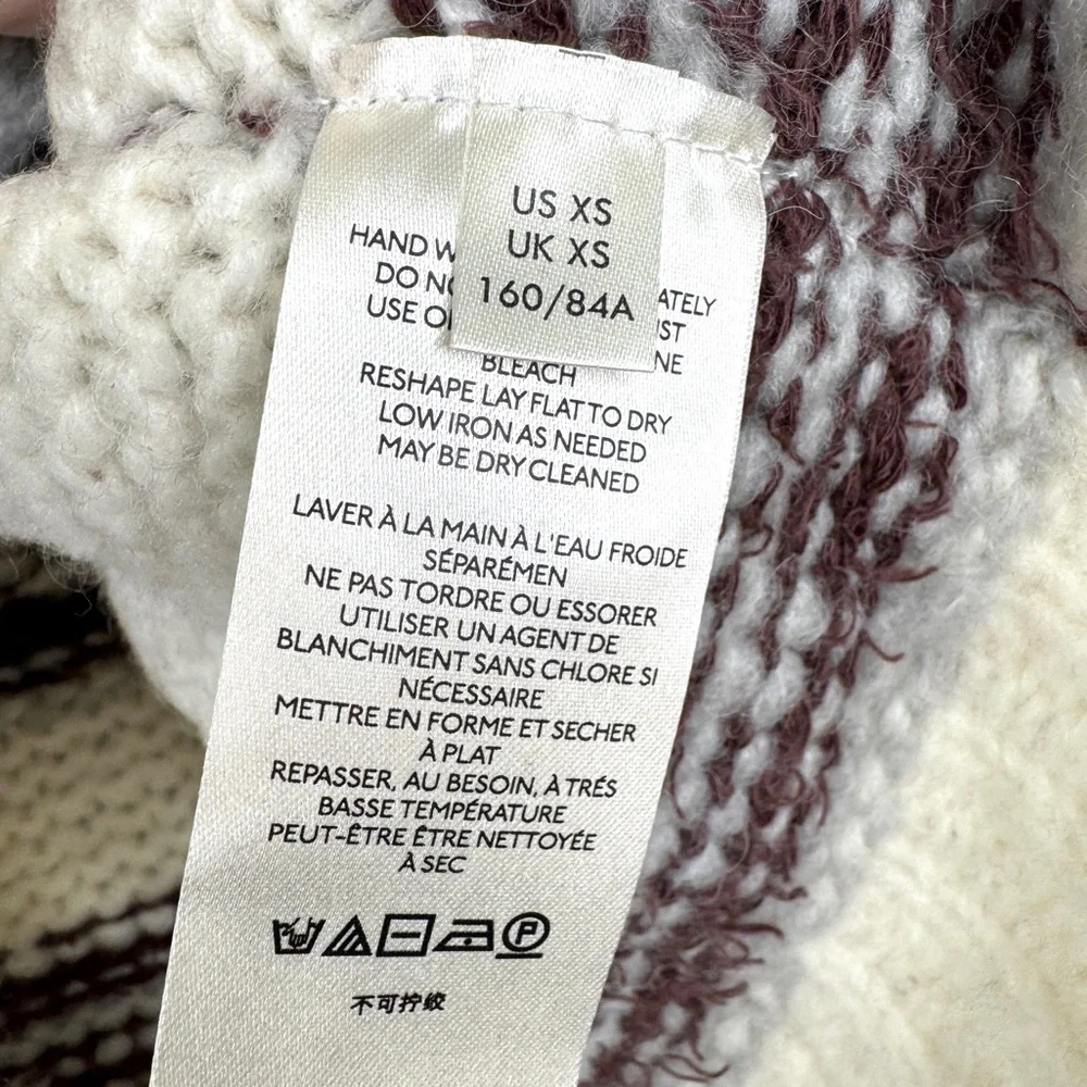FREE PEOPLE Check Me Out Sweater NEW Winter Fog Size XS